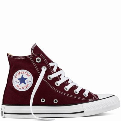Converse Chuck Taylor All Star Classic High Tops Womens - Burgundy Shoes (473ZYOEN)